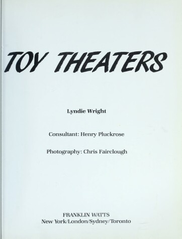 Book cover for Toy Theaters