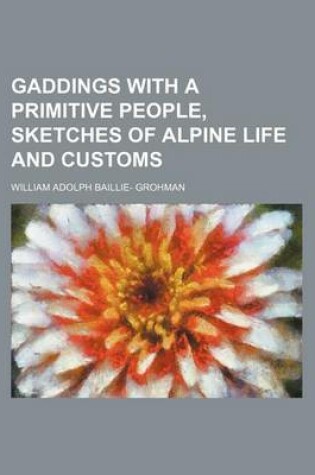 Cover of Gaddings with a Primitive People, Sketches of Alpine Life and Customs