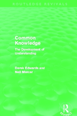 Book cover for Common Knowledge (Routledge Revivals)