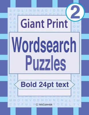 Book cover for Giant Print Wordsearch Puzzles Volume 2