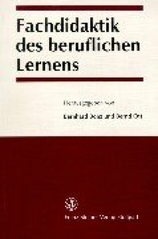 Cover of Fachdidaktik Des Beruflichen Lernens