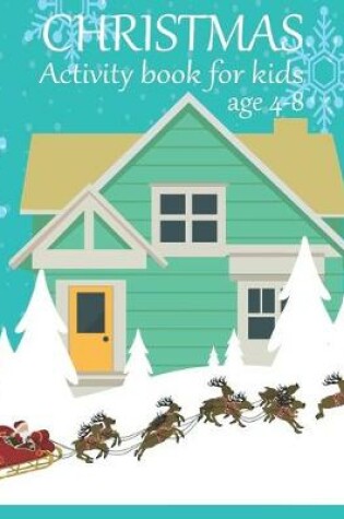 Cover of Christmas activity book for kids age 4-8