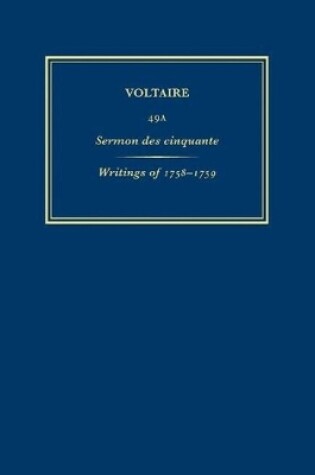 Cover of Complete Works of Voltaire 49A