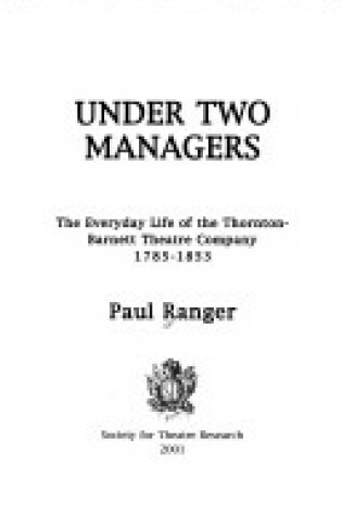 Cover of Under Two Managers