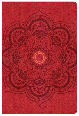 Book cover for CSB Essential Teen Study Bible, Red Flower Cork LeatherTouch