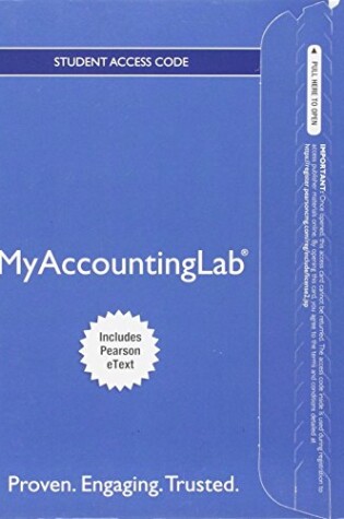 Cover of Mylab Accounting with Pearson Etext -- Access Card -- For Pearson's Federal Taxation 2017 Individuals