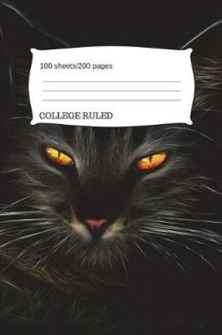 Cover of Fierce Cat Eyes Composition Notebook