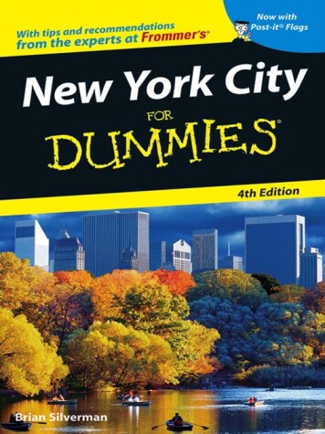 Cover of New York City For Dummies