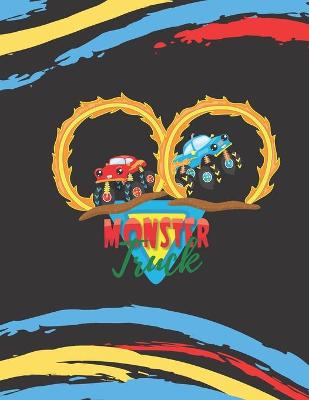 Book cover for Monster Truck Coloring Book for Kids