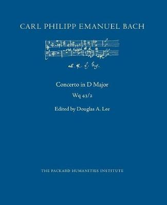 Book cover for Concerto in D Major, Wq 43/2