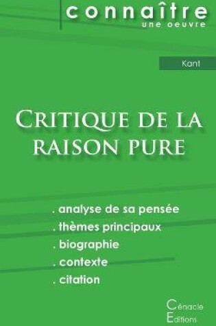 Cover of Fiche de lecture Critique de la raison pure de Kant (analyse litteraire de reference et resume complet)