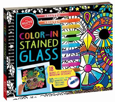 Book cover for Color-In Stained Glass (Klutz)