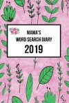 Book cover for Mama's Word Search Diary 2019