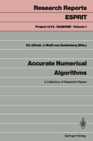 Cover of Accurate Numerical Algorithms