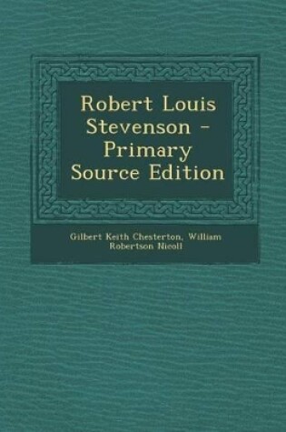 Cover of Robert Louis Stevenson - Primary Source Edition