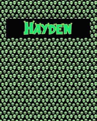 Book cover for 120 Page Handwriting Practice Book with Green Alien Cover Hayden