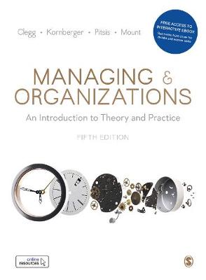 Book cover for Managing and Organizations Paperback with Interactive eBook