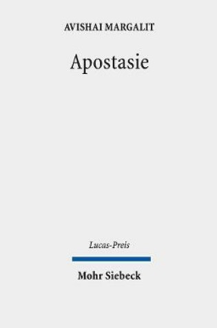 Cover of Apostasie