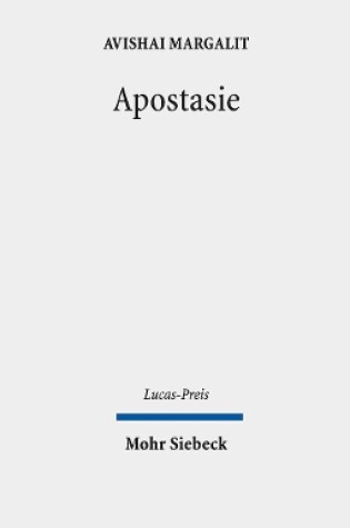 Cover of Apostasie