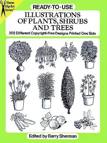 Book cover for Ready-to-Use Illustrations of Plants, Shrubs and Trees