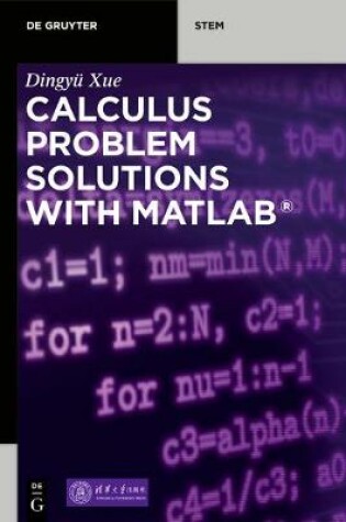 Cover of Calculus Problem Solutions with MATLAB (R)