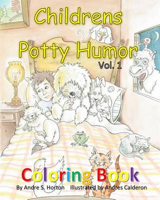 Book cover for childrens potty humor vol. 1 coloring book