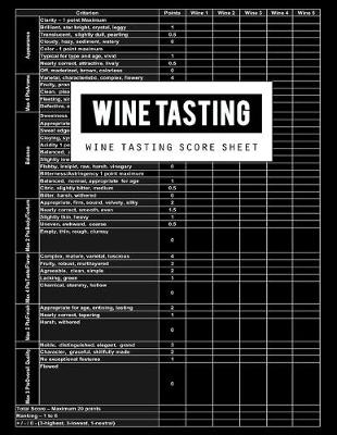 Book cover for Wine Tasting Score Sheet