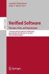 Book cover for Verified Software. Theories, Tools, and Experiments