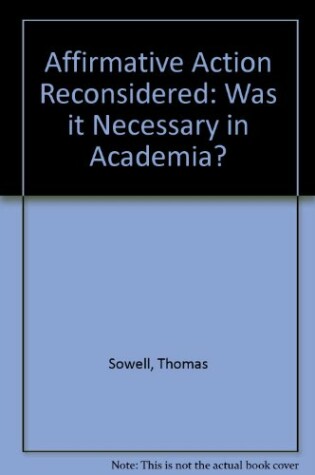 Cover of Affirmative Action Reconsidered