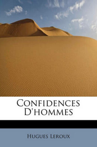 Cover of Confidences D'Hommes