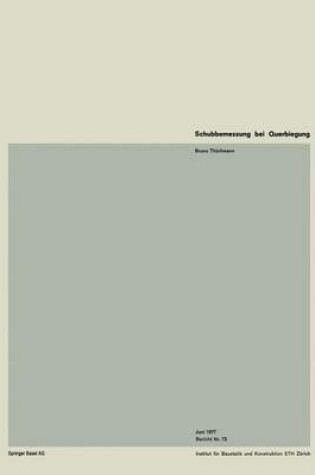 Cover of Schubbemessung Bei Querbiegung