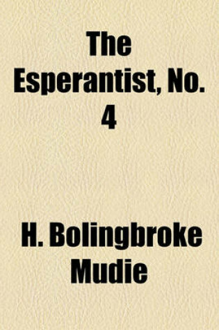 Cover of The Esperantist, No. 4