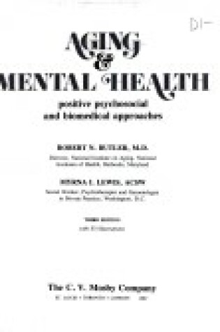 Cover of Ageing and Mental Health