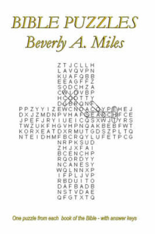 Cover of Bible Puzzles. One Puzzle from Each Book of the Bible - with Answer Keys