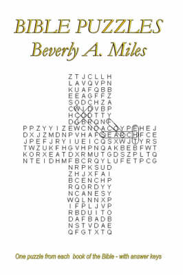 Book cover for Bible Puzzles. One Puzzle from Each Book of the Bible - with Answer Keys