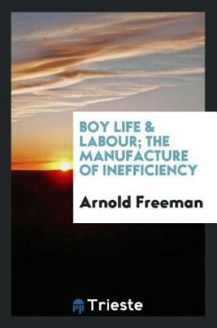 Cover of Boy Life & Labour; The Manufacture of Inefficiency