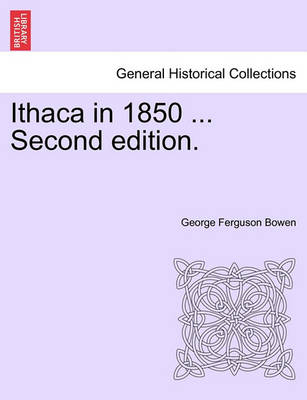 Book cover for Ithaca in 1850 ... Second Edition.