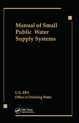 Book cover for Manual of Small Public Water Supply Systems