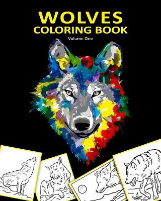 Book cover for Wolves Coloring Book