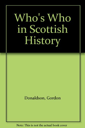 Book cover for Who's Who in Scottish History