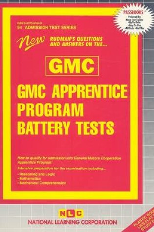 Cover of GMC APPRENTICE PROGRAM BATTERY TESTS (GMC)