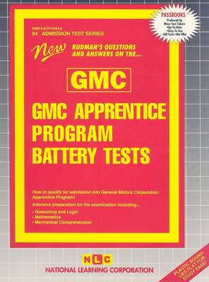 Book cover for GMC APPRENTICE PROGRAM BATTERY TESTS (GMC)