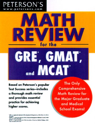 Cover of Math Review for the GRE, GMAT & MCAT