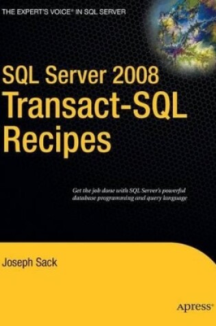 Cover of SQL Server 2008 Transactsql Recipes