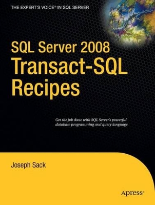 Book cover for SQL Server 2008 Transactsql Recipes