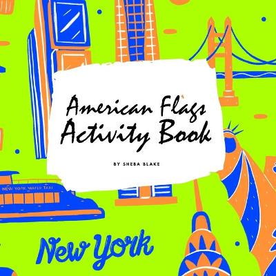 Book cover for American Flags of the World Coloring Book for Children (8.5x8.5 Coloring Book / Activity Book)