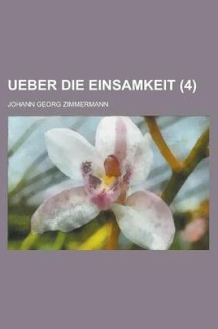 Cover of Ueber Die Einsamkeit (4)