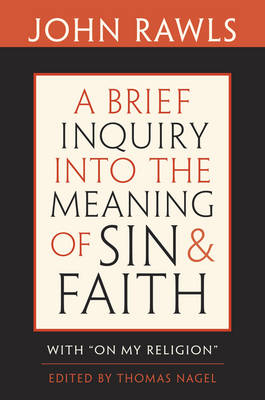 Book cover for A Brief Inquiry into the Meaning of Sin and Faith