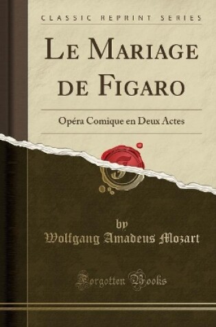 Cover of Le Mariage de Figaro