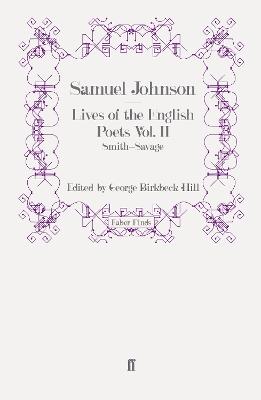 Book cover for Lives of the English Poets Vol. II